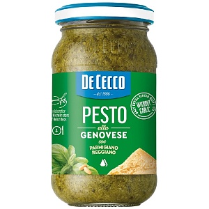 Соус DE CECCO PESTO ALLA GENOVESE Песто с базиликом, кедровыми орехами /стекло/ 190г*12