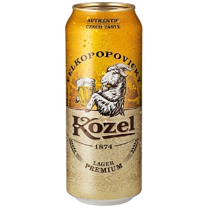 Пиво VELKOPOPOVICKY KOZEL Premium 4.6% /жесть/ 0,5л*24