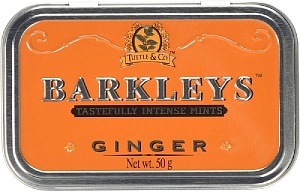 Леденцы BARKLEYS Mints GINGER "Имбирь" /жесть/ 50г*6