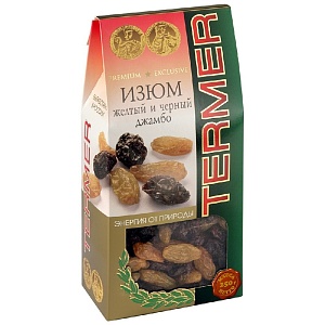 Изюм TERMER Голд и Черный Джамбо /картон/ 250г*16