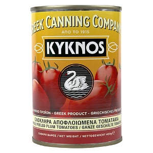 Томаты KYKNOS целые очищенные в собственном соку /жесть/ 400г*24