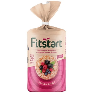 Хлебцы FITSTART мультизлаковые Лесные ягоды 100г*12