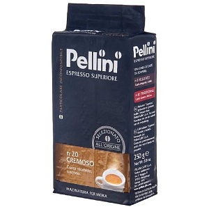 Кофе PELLINI ESPRESSO SUPERIORE BAR CREMOSO №20 молотый /вакуум/ 250г*20