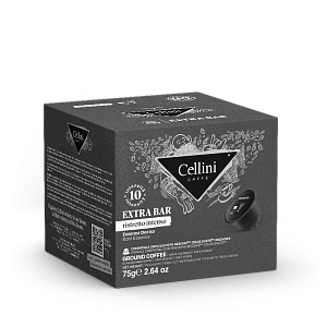 Кофе CELLINI Espresso Extra Bar Dolce Gusto в капсулах 70% Arabica / 30% Robusta  (10 шт) /картон/ 75г*3