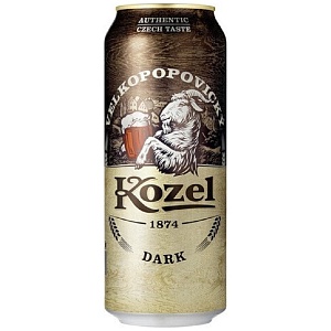 Пиво VELKOPOPOVICKY KOZEL Dark 3.8% /жесть/ 0,5л*24