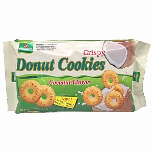 Печенье HUAMEI DONUT COOKIES Печенье со вкусом кокоса 454г*12