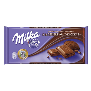 Шоколад Milka молочный Dessert Chocolate 100г*22