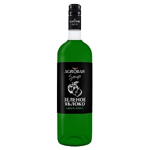 Сироп AGROBAR Зеленое Яблоко (Green Apple) /стекло/ 1л*6