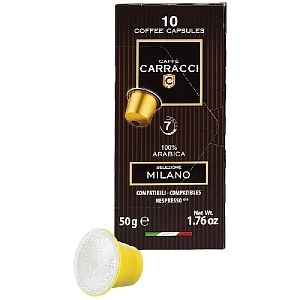 Кофе CARRACCI мол. (капс.NP): Milano/Милан 10 капсул 50г*10