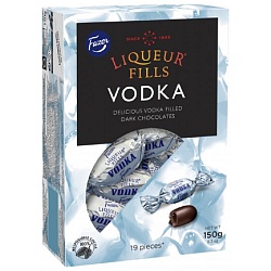 Конфеты FAZER Liqueur Fills VODKA шоколадные с алкогольной начинкой /картон/ 150г*12