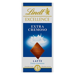 Шоколад LINDT EXCELLENCE молочный EXTRA Creamy 100г*20