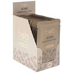 Шоколад BOB "Кофе" БЕЗ добавления сахара 20г*20