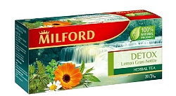 Напиток MILFORD Чайный ДЕТОКС (20пакетов) 40г*12