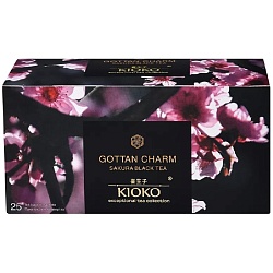 Чай KIOKO GOTTAN CHARM Чёрный с ароматом японской сакуры (25пак.*2г) 50г*8