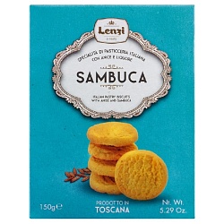 Печенье LENZI Sambuca сдобное Самбука и анис /картон/ 150г*12