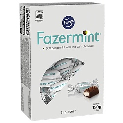 Конфеты FAZER FAZERMINT с мятной начинкой /картон/ 150г*12