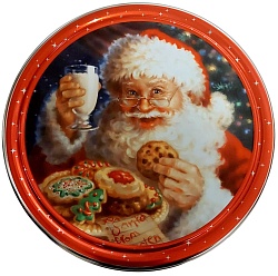 Печенье DANESITA (NY-0107 Новогодний дизайн 5 видов) Assorted Cookies Ассорти сливочное /жесть/ 340г*12