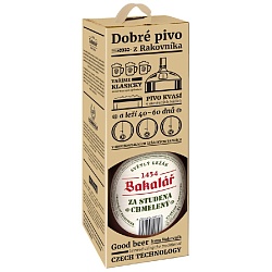 Пиво BAKALAR DRY HOPPED 5,2% светлое холодного охмеления картонная упаковка /стекло/ 2л*1