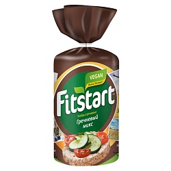 Хлебцы FITSTART гречневые Гречневый микс 90г*12