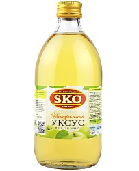 Уксус SKO натуральный яблочный /стекло/ 500мл*6