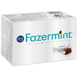Конфеты FAZER FAZERMINT с мятной начинкой /картон/ 150г*12