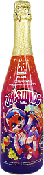 Шампанское детское ЗВЕЗДНОЕ с соком Виноград-Груша /стекло/ 0,75л*6
