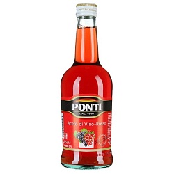 Уксус PONTI винный красный 6% /пэт/ 0,5л*12