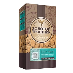 Сахар ЗОЛОТОЙ ТРОСТНИК кусковой нерафинированный /картон/ 450г*12