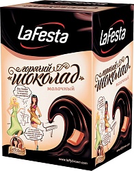 Горячий шоколад LA FESTA "Молочный" (22гх10шт.) /картон/ 220г*6