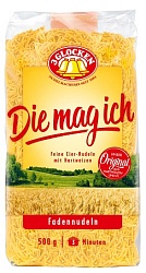 Макароны 3 GLOCKEN Die mag ich Мелкая вермишель Fadennudeln 500г*18