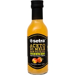 Уксус SETRA яблочный ORGANIC нефильтрованный 4% /стекло/ 250г*12