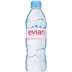 Вода Evian натуральная /пэт/ 0,5*24