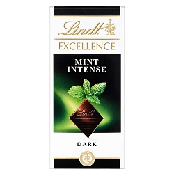 Шоколад LINDT EXCELLENCE MINT Темный с Мятой 100г*20