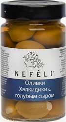Оливки NEFELI Халкидики со сливочным сыром и соусом Ранч /стекло/ 300мл*6