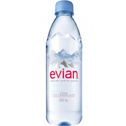 Вода Evian натуральная /пэт/ 0,5*24