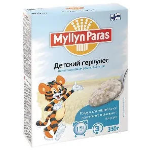 Хлопья MYLLYN PARAS ТИГРЕНОК Цельнозерновые овсяные "Детский Геркулес" 350гр*10 Хлопья MYLLYN PARAS ТИГРЕНОК Цельнозерновые овсяные "Детский Геркулес" 350гр*10