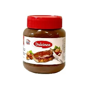 Шоколадная паста DULCINEA с лесным орехом 3%, молочный шоколад /стекло/ 400г*12 Шоколадная паста DULCINEA с лесным орехом 3%, молочный шоколад /стекло/ 400г*12