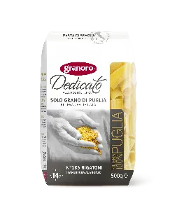 Макароны GRANORO Dedicato № 183 "Ригатони" из твердых сортов пшеницы 500г*20