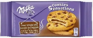 Печенье Milka Sensations Soft Cookies с нач. и кусочками молочного шоколада 156г*12