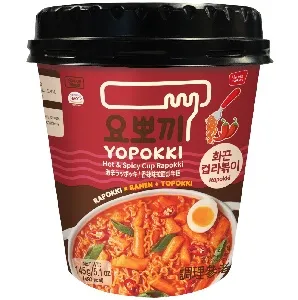 ***Рапокки YOPOKKI Hot and Spicy остро-пряные (рамен с рисовыми палочками) /стакан/ 145г*16