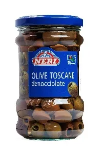 Оливки NERI Тосканские без косточки /стекло/ 290/140г*12