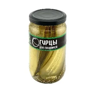 Огурцы ECOFOOD для сэндвичей /стекло/ 350г*6 Огурцы ECOFOOD для сэндвичей /стекло/ 350г*6