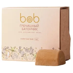 Батончик BOB неглазированный Гречишный (5шт) /картон/ 125г*12