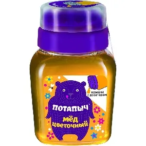 Мед ПОТАПЫЧЪ Цветочный с дозатором /пэт/ 500г*6