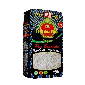 Рис TaMashAe MIADI PREMIUM басмати плов по-персидски /пакет/ 450г*12 Рис TaMashAe MIADI PREMIUM басмати плов по-персидски /пакет/ 450г*12
