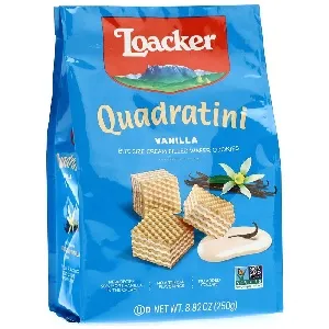 Вафли LOACKER QUADRATINI Ваниль 250г*6