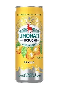 Напиток BORJOMI Limonati - Груша /жесть/ 0,33л*12