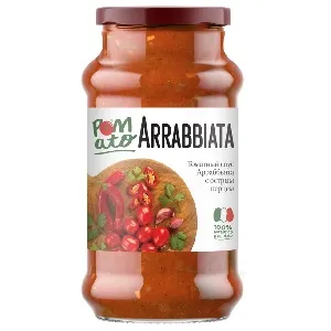 Соус POMATO ARRABBIATA томатный с острым перцем Арраббьята /стекло/ 350г*12