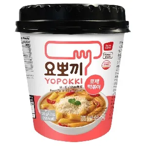 ***Токпокки YOPOKKI Rosé с соусом Розé (рисовые палочки с соусом) /стакан/ 120г*30