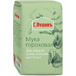 Мука С.ПУДОВЪ гороховая /бум.пак/ 400г*6